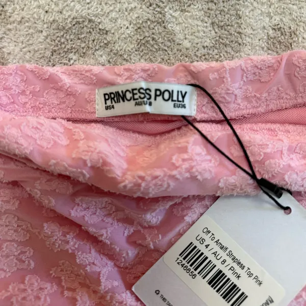 Princess Polly Pink Strapless Top - Image 4