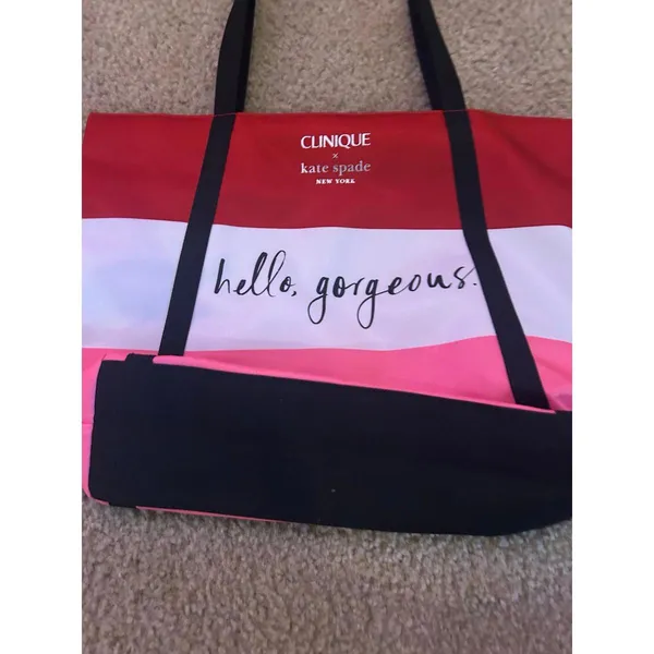Unused Clinique X Kate Spade Shopping Shoulder Travel Tote Large Bag - Image 2