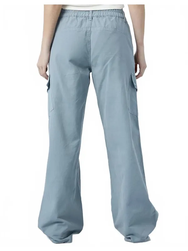 Pacsun Blue E-Waist Low Rise Baggy Cargo Pants NWT Arona Medium - Image 3