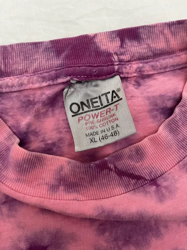 Vintage skeleton graphic tie dye tshirt Purple Size XL - Image 3