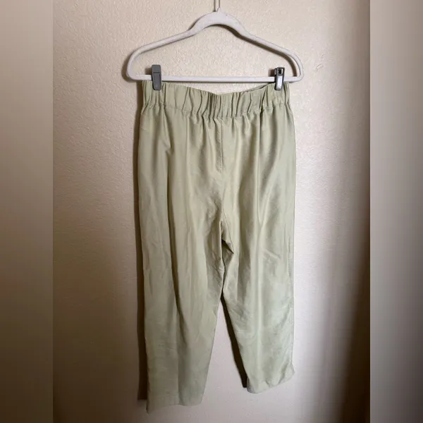 Madewell Tapered Huston Pull-On Crop Pants Sz‎ Medium Faded Seagrass - Image 8