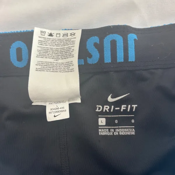 Nike Dri-FIT Blue Running Shorts Womens Large Athletic Training - Image 5