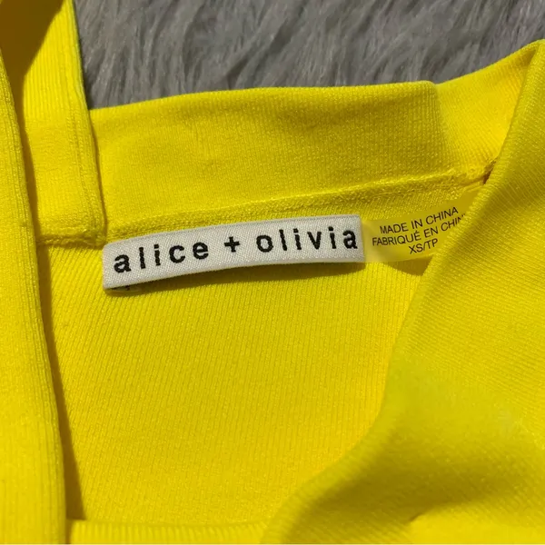 Alice and Olivia Arletta Asymmetric Cropped Top - Image 5