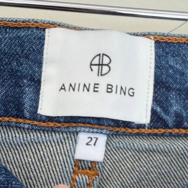 ANINE BING *Sample* Samara Denim Baltic Blue Jean Size 27 - Image 2