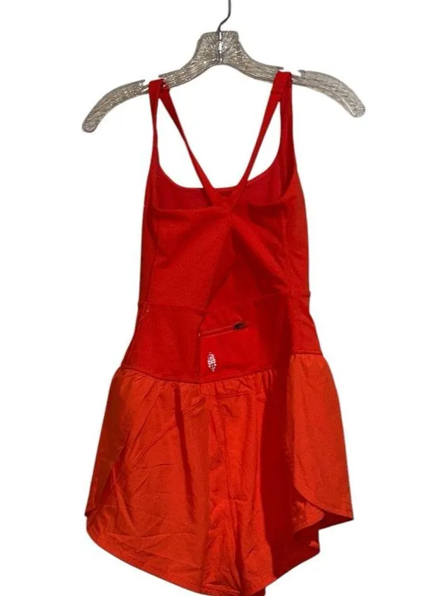 NWOT Free people movement righteous runsie  onesie Orange - Image 7