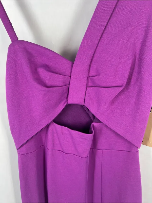 Bailey 44 Zennie Dress Midnight Purple Cutout Asymmetrical Midi S NWT - Image 3