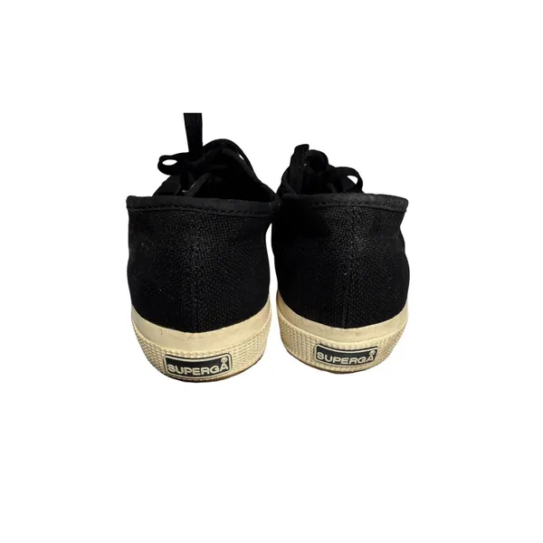 Superga 2750 Cotu Classic Shoes Women's 10 Black Low Top Canvas Sneakers Skater - Image 5