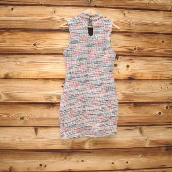 NWOT Revolve Majorelle Stretch Tweed Metallic Mini Dress - Image 7