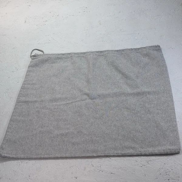 Aquatalia Gray Drawstring Dust Bag Pouch 19.5"x20" Shoe Storage - Image 4