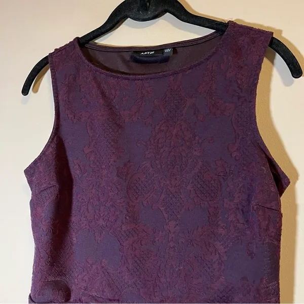 ‎✨ Apt. 9 Women’s Purple Peplum Blouse Small - Image 2