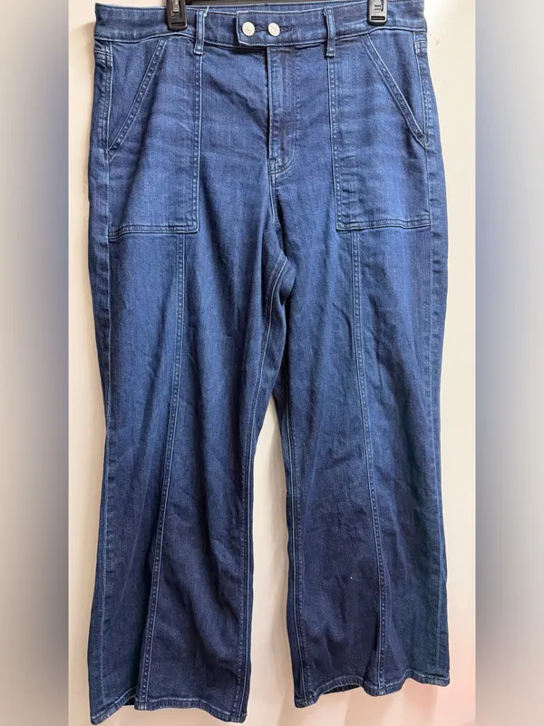 American Eagle AE Super High-Waisted Baggy Wide-Leg Jean 14 Short - Image 3
