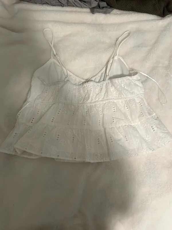 Flowy Top White Size L - Image 2