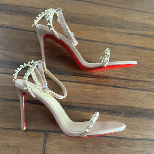 CL So Me Nude Stiletto Heels with Red Soles - EU 41 - Image 3