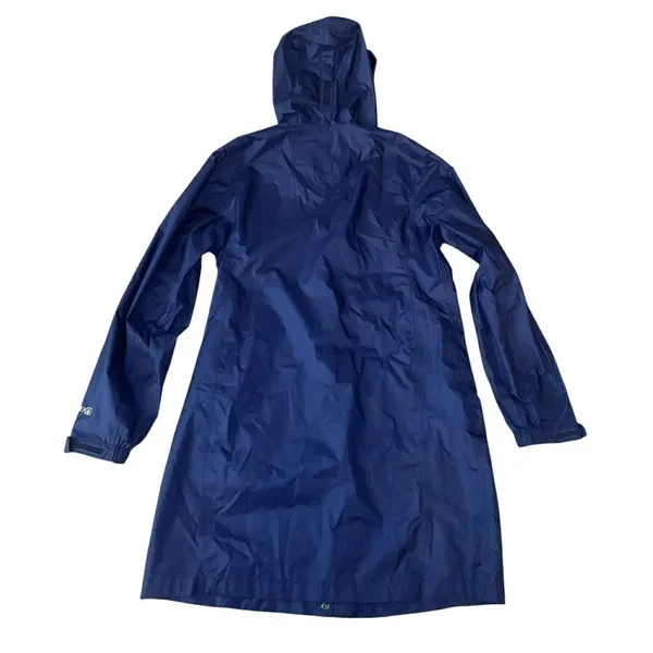 L.L. Bean Rain Jacket Women Blue TEK 2.5 Long‎ Parka Gorpcore 268313 Quiet Lux - Image 4