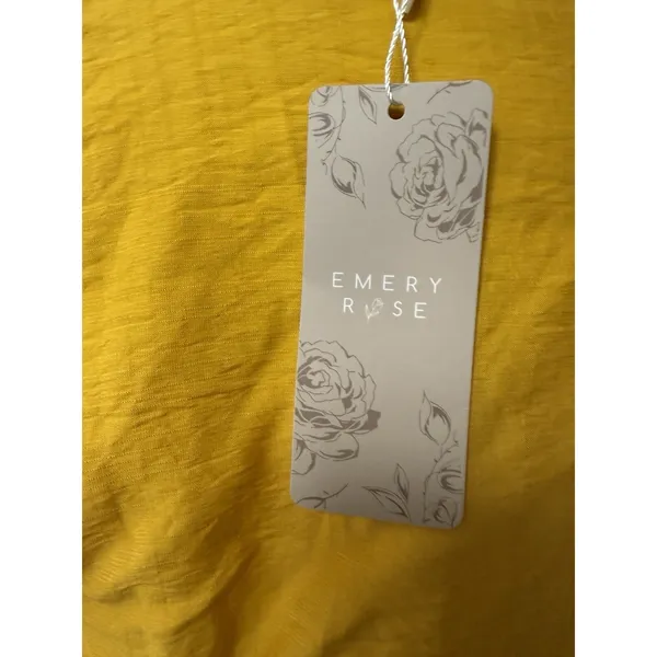 Emory rose M Yellow Midi Length Pockets Buttons‎ Sheath Overaize Size M - Image 7