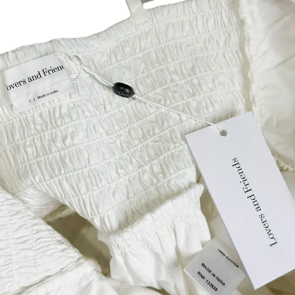 LOVERS + FRIENDS Somerset Bow Mini Dress, White, Small - Image 11
