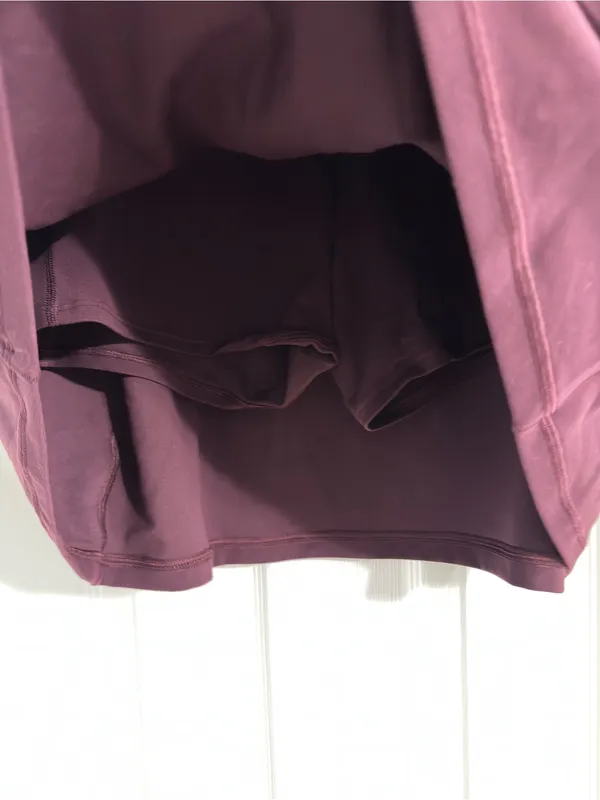 Athleta Salutation Stash 16.5” Skort XL Burgundy Plum Athletic Tennis Golf - Image 5