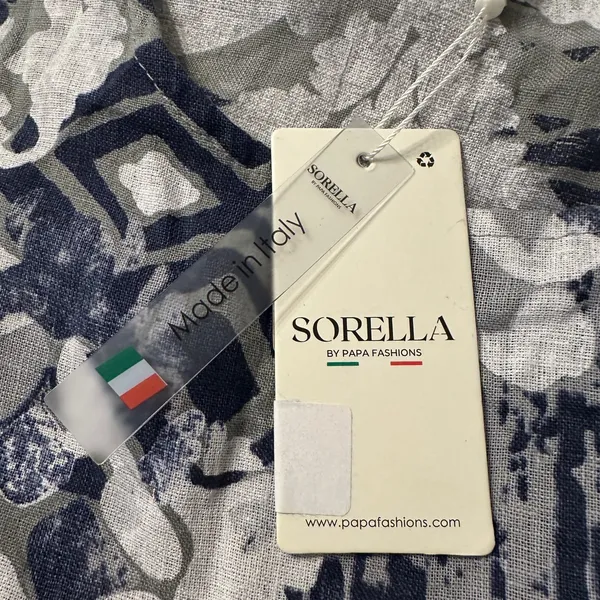 Sorella Geometric Linen Maxi Cocoon Dress - NWT - Size XL - Image 8