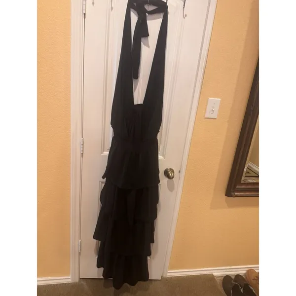 ENDLESS ROSE BLACK TIEREDDress Size 12 - Image 10