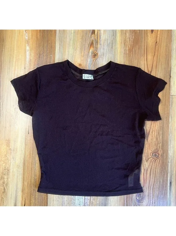 Free People Sheer Cap Sleeve Cappuccino Women's Top Size M SKU#C24101 - Image 8