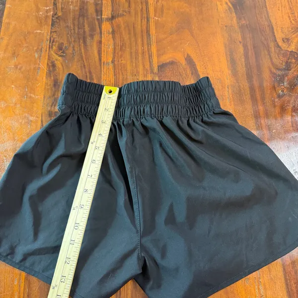 Vans Womens Black Smocked High Rise Athletic Dolphin Shorts XS VN000K4QBLK - Image 7