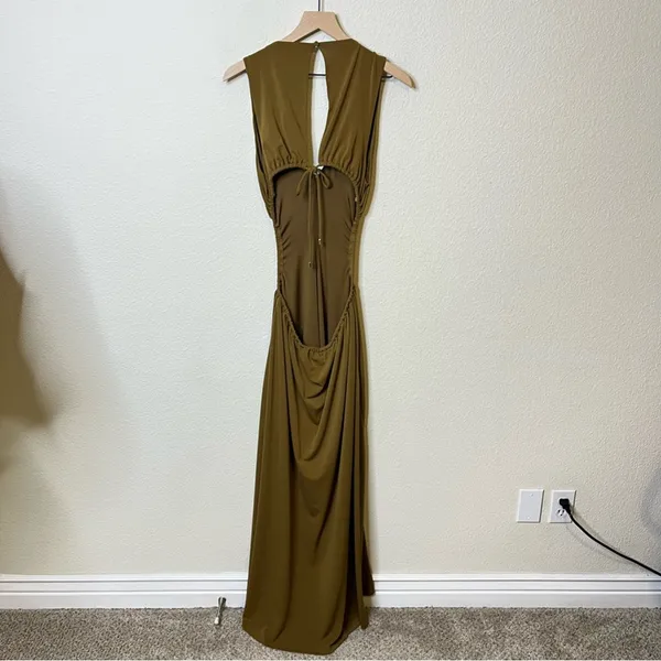 SIGNIFICANT OTHER‎ Ingrid Cutout Waist Jersey Maxi Dress Womens Size 10 - Image 8
