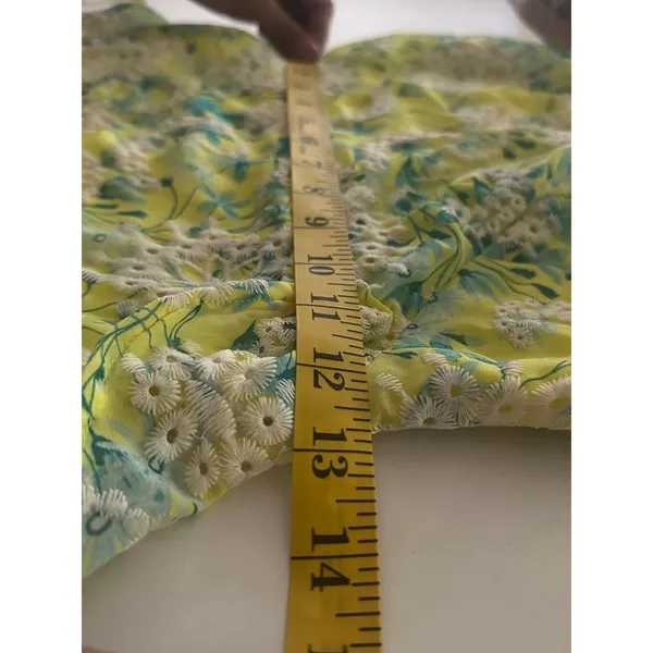 LOST + WANDER Sunbloom Eyelet Floral Maxi XS Dress Yellow + Free Necklace - Image 6