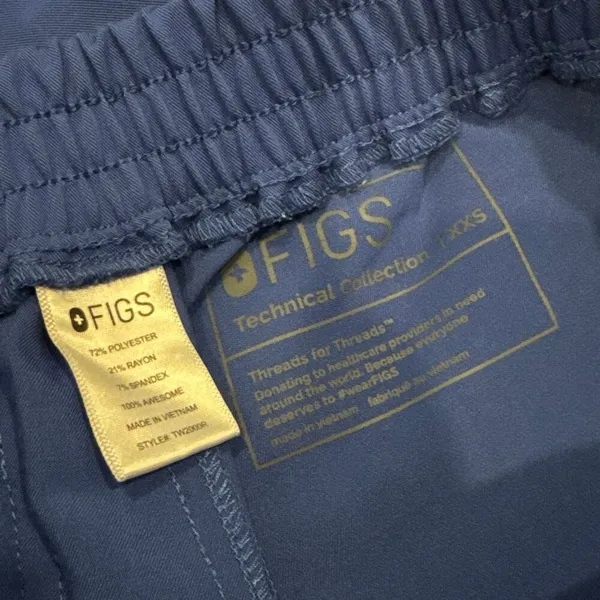Figs denim blue (1660) scrub pants size XXS - Image 2