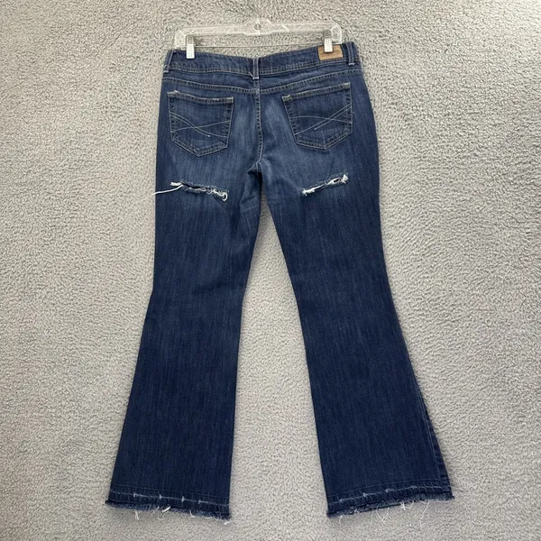 Y2K Aeropostale Low Rise Hailey Flare Jeans Boho Festival Retro Women 11/12 x 29 - Image 2