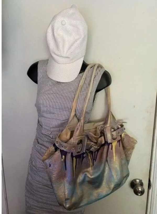 Customized By Me Multicolor Leather Shoulder Bag - Image 3