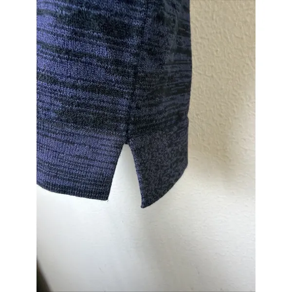 Ann Taylor LOFT Knit sweater Top Women's Medium Crew Neck Blue casual - Image 4
