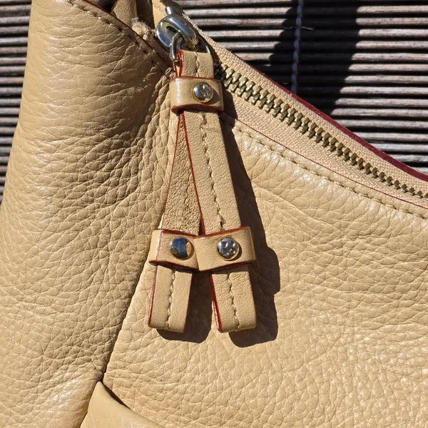 Kate Spade Cream Leather Soft Neutral Hobo Boho Casual Shoulder Purse Bag - Image 4