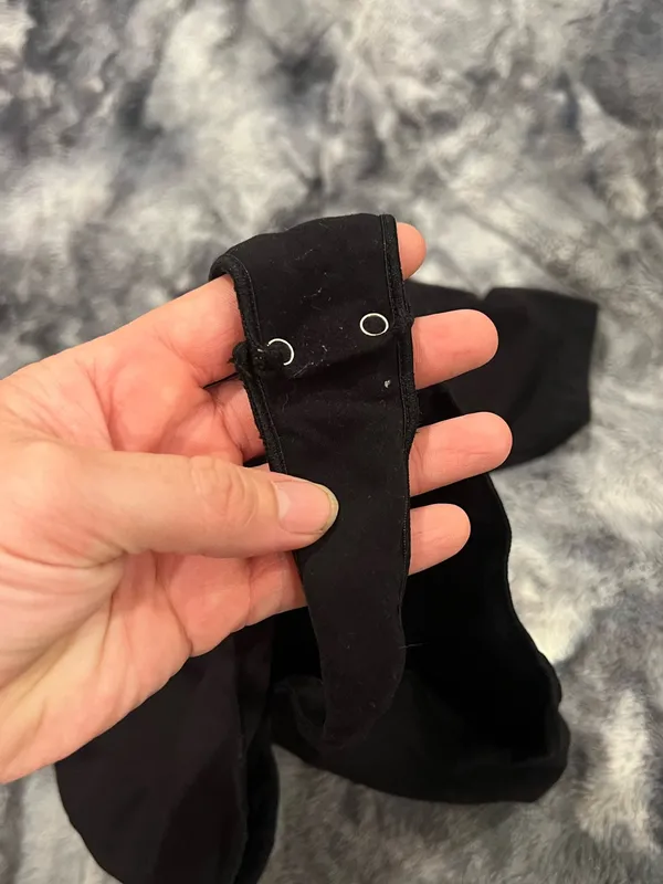 Amazon Black Short-Sleeve Scoop Neck Bodysuit - Image 3