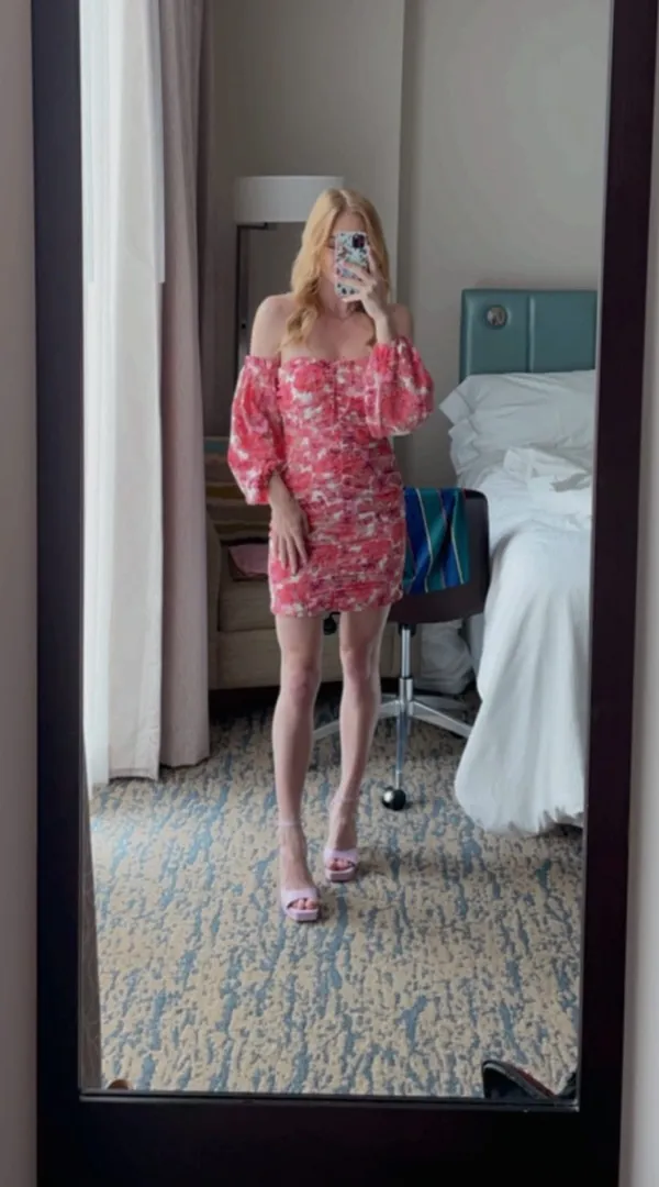 ASOS Floral Off-The-Shoulder Dress - Image 2