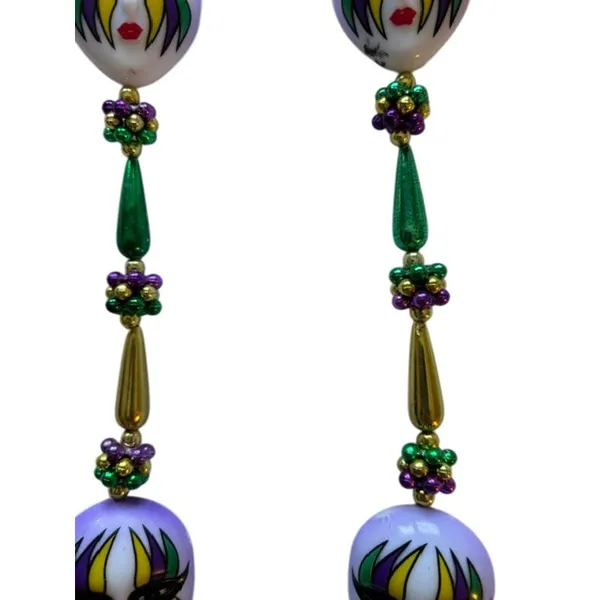 Mardi Gras New Orleans Specialty Beads Faces Parade Throw New Vtg Bundle Lot 2 - Image 3