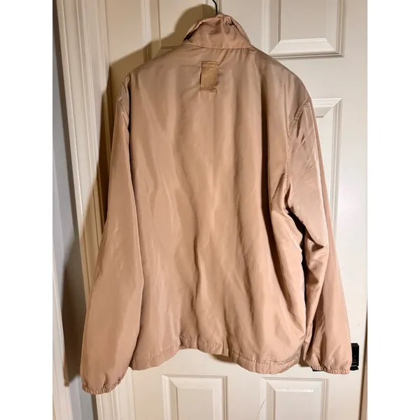 Alo Yoga Womens Tan San Dune Snap Front Coaches Jacket XL - Image 7