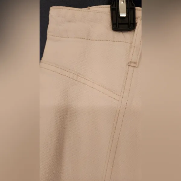 Free People We the Free Women's White Flared Pants with no Pockets Size 35 - Image 9