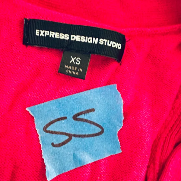Express Design Studio Wool Blend Pink Cardigan Vest Womens Size Xs - Image 5