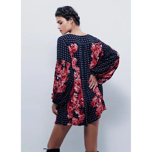 Free People Sunset Blvd Floral Romper‎ Size XS - Boho - Image 6