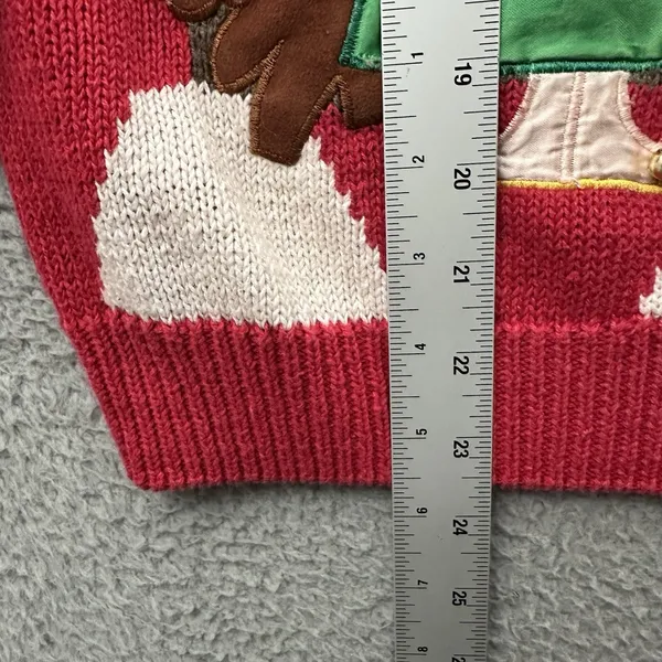 Vintage Knit Christmas Sweater Holiday Ugly‎ Retro 90s Cottagecore Women's Large - Image 8