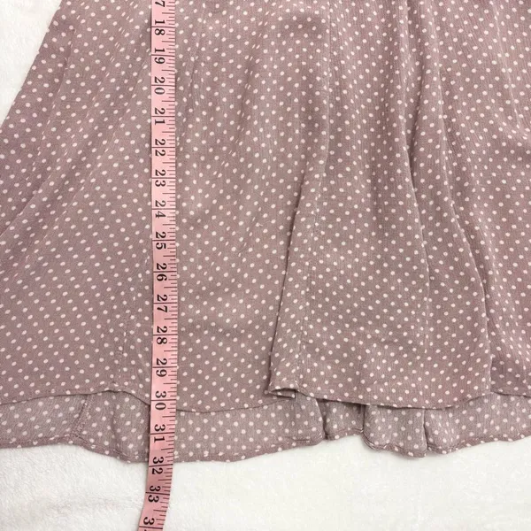 American Eagle‎ Outfitters Y2K Tan Polkadot Dress Size 8 - Image 10