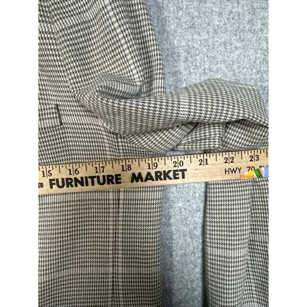 Madewell Womens Small Plaid Double Breasted Blazer Jacket Beige Neutral Academia - Image 10