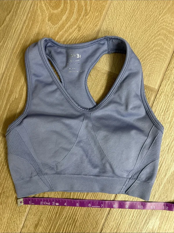 AYBL Racerback Sports Bra in Dusty Lavender Blue - Image 6
