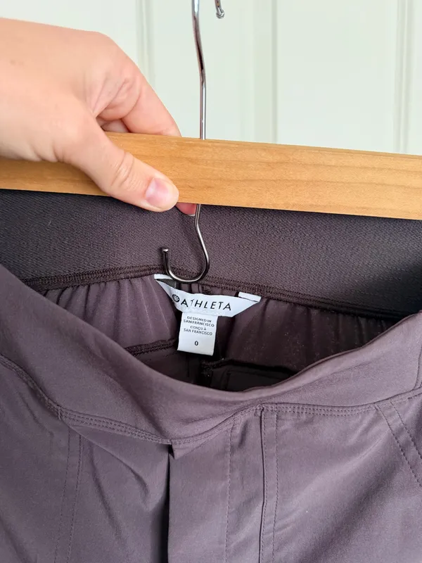 Athleta Brooklyn Heights High Rise Purple Cargo Pants Size 0 - Image 5