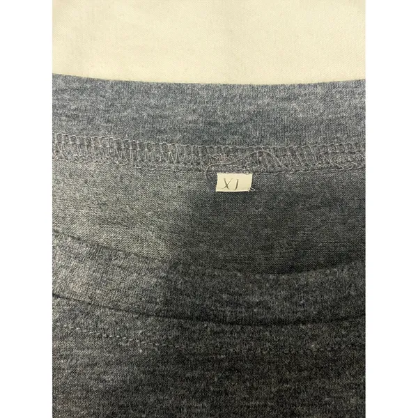 Women's Good Vibes Rainbow Graphic Long Sleeve Tee Charcoal Gray XL - Image 7