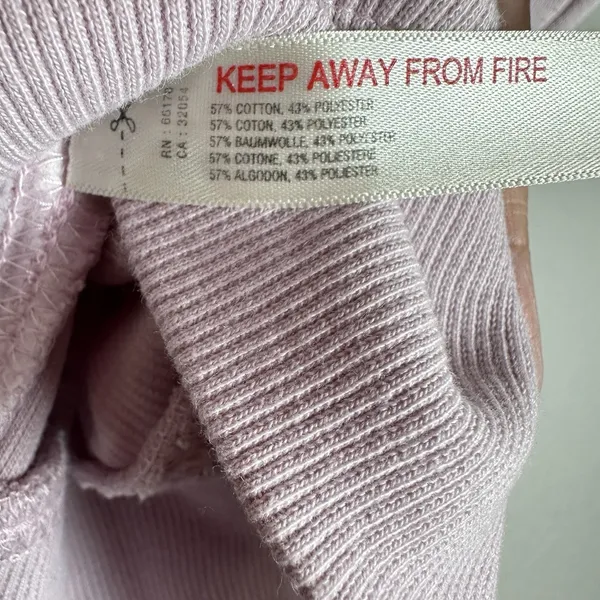 Daily Practice by‎ Anthropologie Hoodie XS Lilac Pink Cropped Sweatshirt Cozy - Image 15