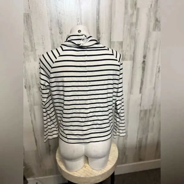 Stripped zip up sweater Black Size XL - Image 2
