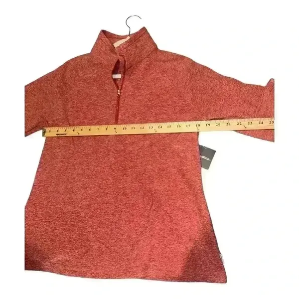 Eddie Bauer Womens‎ Quest Red 1/4 Zip Fleece, Large - Image 7
