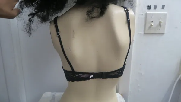 PINK Victoria's Secret flirt push-up bra floral flowers in black and white size 34B. - Image 6