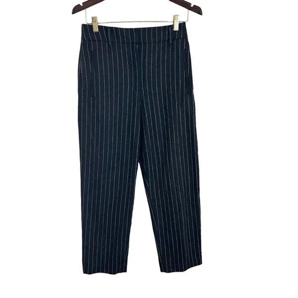 Aritzia Wilfred Wool Cashmere Pinstripe High Rise Trouser Pants 6 - Image 2